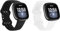 Generic Sport Armband Kompatibel mit Fitbit Versa 3/ Versa 4 Armband/Sense/ Sense2 Armband, Weiches Silikon Ersatzarmband Atmungsaktives Uhrenarmband für Damen Herren (Einheitsgröße, Schwarz-Weiß)