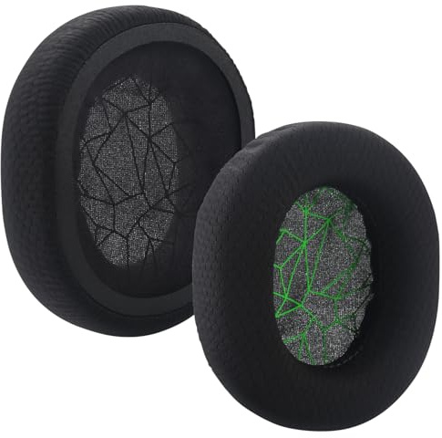 Arctis 7 Ear Pads Replacement Earpads Cushion Fabric Ear Cup Compatible with SteelSeries Arctis 3 / Arctis 5 / Arctis 7 Arctis 9 / Arctis 1 / Arctis pro Wireless Gaming Headset Headphone