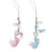 Goiern 2 colgantes para teléfono móvil Y2K, bonito cordón para teléfono móvil, llavero, colgante para cámara (azul y rosa)