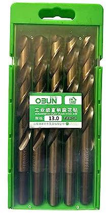 Eladcncmc Lot de forets hélicoïdaux professionnels de 3 à 14 mm de diamètre pour perçage rapide en acier inoxydable