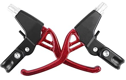 tuwiwol 2X Bremshebel Bremsgriff Ersetztes Teil Modische Aluminiumlegierung Langlebiger Verstellbarer Arm Cantilever Professionell, Rot