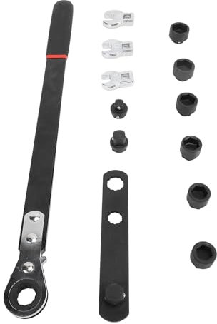 TKSE Serpentine Belt Wrench Tool,Ratcheting Serpentine Belt Tool Easy to Use Sturdy Ratcheting Serpentine Belt Tensioner Tool Kit for Car Repair