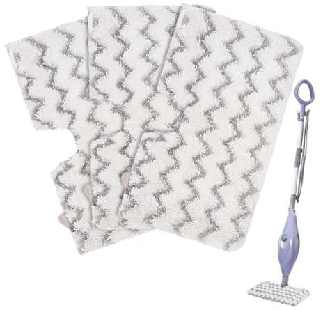 For Shark Steam Mop Replacement Pads: S3501 For Shark Steam Pocket Mop S3601D S3601 S3801CO S3901 S3550 SE450 For Shark Steamer Pads Washable Microfiber Cloth Cover Scrub Floor Cleaning Cleaner (3pcs)