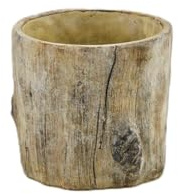 Pottery Pots EGD Blumentopf Zement Natur-Beige-Grau D 17 cm H 17 cm