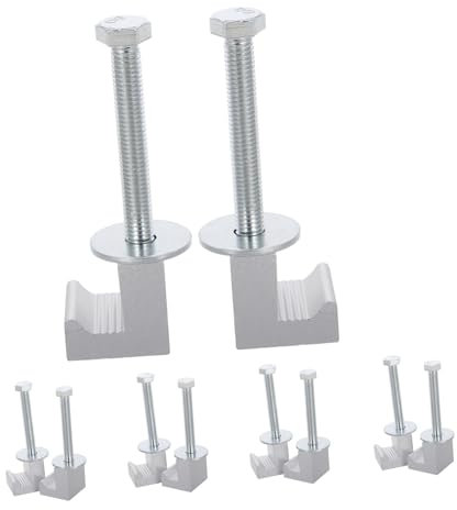 SOLUSTRE 10pièces Crochet j Aluminium Serrage De Boîte à Outils Loquet Pour Camion Pinces De Montage Pour Capots Pinces De Ferme Pour Camping De Rail De Lit De Couverture De Caisse De