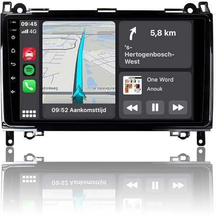 ACAVICA Autoradio für Mercedes Benz W169 B200 W245 W639 Vito Viano W906 Sprinter, Android 14 2+64 GB Stereo, kabelloses Carplay Android Auto, WiFi USB Navi GPS Navigation