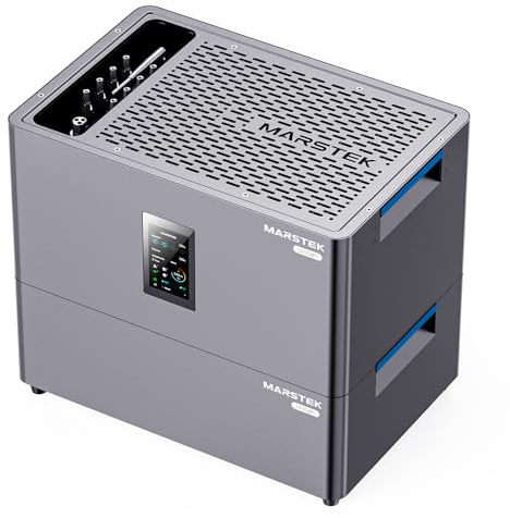 MARSTEK All-in-One Balkonkraftwerk mit Speicher,4 MPPT 2400W Solareingang, 2.56kWh Akkukapazität, 6000 Ladezyklen, LFP Akku, mit APP, Plug&Play,0% VAT (Jupiter C plus+1*Akku)