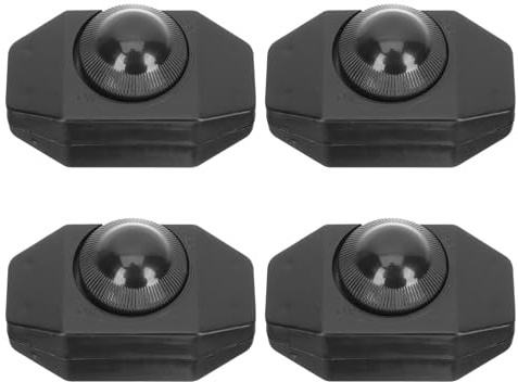 GLEAVI 4 Stück Dimmerknopf Schreibtischlampenersatz LED Lampendimmer Drehregler Lampenzubehör Schwarz für Tischlampen Selbstgemacht