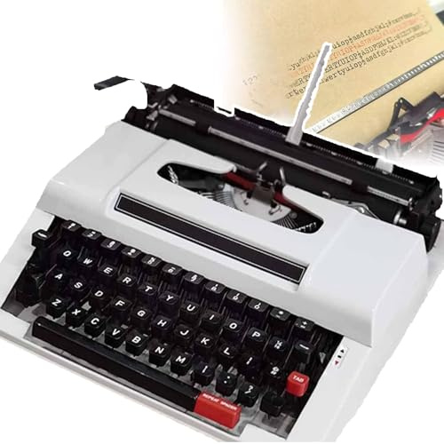 Traditionelle Schreibmaschine (mit Schreibfunktion), manuelle Schreibmaschine im Retro-Stil, klassische Textverarbeitung, perfekt zum Schreiben von Romanen überall, für abenteuerlustige Schriftstell
