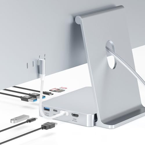USB-C-Hub für iMac 24 Zoll 2021/2023/2024, 8-in-1 iMac-USB-Hub,mit USB A/C 3.2 10 Gbit/s, SD/TF, HDMI iMacM1 M3 M4 Dock-Zubehör