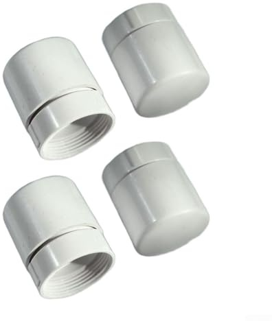 Lot de 4 bouchons de régulation de température filetés M30 x 1,5 pour collecteurs de chauffage au sol et thermostats de radiateur (B)
