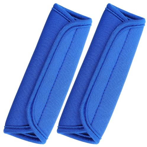 Neopren Griffe Kofferhüllen 2stücke 14x14x1cm Blau für Weichen Griff | Griffmanschetten für Koffer, Gepäckgriff Wraps, Gepäckgriff Abdeckung, Tägliches Pendeln und Wandern