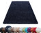 HomebyHome Shaggy Teppich Wohnzimmer 240 x 340 cm - Shaggy Teppich Hochflor Marineblau Extra Weich und Flauschig - Waschbarer Langflor Teppiche für Schlafzimmer, Küche, Flur - Carpet, Halı, Kilim