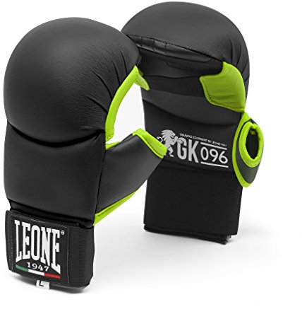 LEONE 1947, Karate-Fit-Handschuhe, Unisex-Erwachsene, Schwarz, M, GK096