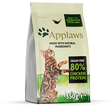 Applaws Katzentrockenfutter Adult, Huhn mit Lamm, getreidefrei und komplett 400g (1 Packung)