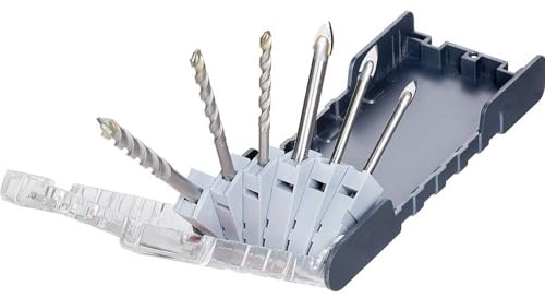 kwb PowerBox combinibohr set - Drill set, 6-piece, incl. Glass drill and stone drill, hard-metal equipped