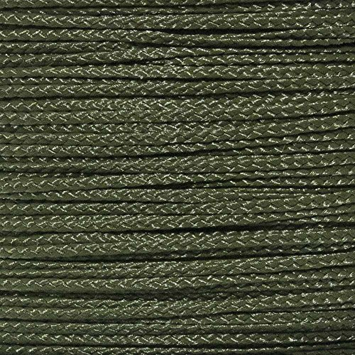 West Coast Paracord Nanokord, leicht, geflochtene Schnur, 0,75 mm Durchmesser, Olive Drab Green