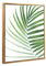 Schattenfugenrahmen Set Lemgo Blattgold mit Keilrahmen Leinwand Bild Druck Motiv: Palmenblatt 1 61x91cm