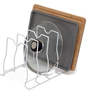 simplywire – Bakeware, Pan and Lid Storage Organiser - White