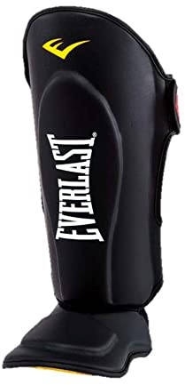 Everlast Unisex - Erwachsene Sport Boxen Schienbeinschutz Elite Muay Thai Shinguard, Schwarz, M