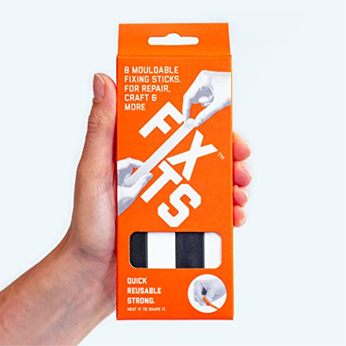Fixits Paquete de 8 palitos grandes de 10g.- Barra alternativa de pegamento reusable - Palitos de fijación de plástico para las reparaciones diarias - Pegamento moldeable