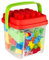 COLORBABY Kinder, Eimer Bausteine, 1 Jahr, Maxi Ziegel, Baby Bauteile, Feinmotorik Spielzeug (49279), bunt