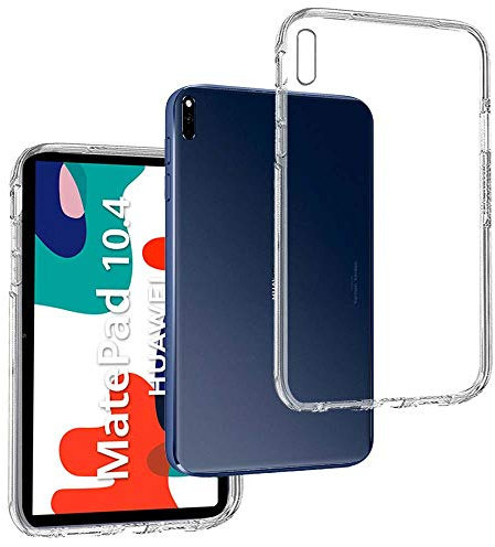 REY Transparent Silikonhülle TPU für Huawei MATEPAD 10.4 - New Edition 2021 10,4 - MATEPAD 2022 10,4, Premium Kratzfest TPU Durchsichtige Schutzhülle, Ultradünne 0,33 mm