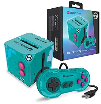 Hyperkin RetroN Sq: HD Gaming Console for Game Boy/Color/Game Boy Advance (Hyper Beach) - Game Boy Advance