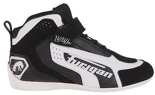 Furygan V4 Easy D3O Vented Herren Motorradschuhe, Atmungsaktiv, verstärkter Malleolus-Schutz, maximale Sicherheit-Komfort und Luftzirkulation, Black-White, 37 EU