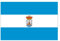Porras Bandera de Alcalá de Guadaíra Tamaño 150x100 cm Con 2 ollados para mastil exterior Bandera para Ayuntamientos y Eventos o Empresas