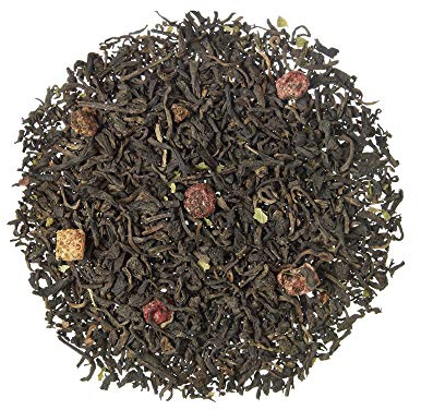 TEA SHOP - Té Rojo (Pu Erh) Frutas del Bosque 100g - 50 Tazas - Formato a Granel - En Hojas - Nueva Receta y Detox - Té Frío - Perfecto para Verano