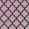 Exclusive Moroccan Flock Velvet Trellis Damask Geo Wallpaper (Purple Grey J114)