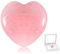 Rose Quartz Crystals Heart Worry Stones Anxiety Palm Stone Healing Chakra Gemstone for Reiki Meditation Chakra Healing Wicca Collectors Therapy Stress Relief Pocket Thumb Mini Crystals
