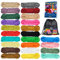 MONOBIN Paracord 550 Combo-Set, 24 Farben Paracord-Seil mit Anleitung für die Herstellung von Paracord-Armbändern, Schlüsselbändern, Hundehalsband, Geschenkidee (24 Farben A)