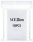 Sachets Plastique Transparents Refermables, Sac Scellé, Sac de Rangement, Sac de à Fermeture, S'appliquent aux Cuisine, Fournitures de Bureau, Rangement de Papeterie etc. 14x20cm 100pièce