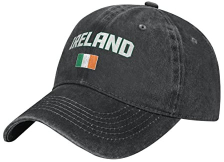 YINGD Cowboy Baseball Cap Irland Flagge Cool Irishman Verstellbar Atmungsaktiv Sonnenhut Unisex für Männer Frauen, #03, One size