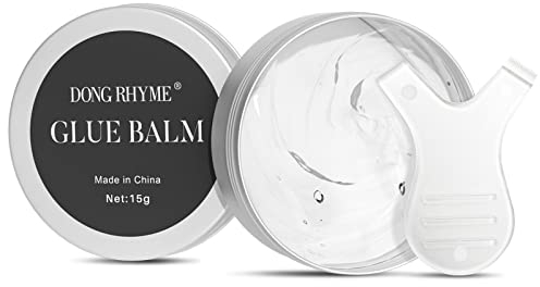 Glue Balm for Lash Lift, DONG RHYME Lash Lift Adhesive Strong Lash Permimg Glue Balm Fast Drying Eyelash Glue for Lash and Eyebrow Lift, not for False Lashes - 15g