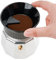 watchget Moka Pot Dosing Funnel - 60mm Espresso Coffee Dosing Ring, Plastic Powder Receiver and Distribution Tool for 6-Cup Moka Express Pot, Black