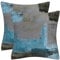 DILOXNSU Kissenbezüge, doppelseitig, braun, blaugrün, abstrakte Kunst, Gemälde, Samt, modern, dekorativ, 45 x 45 cm, Kissenbezug für Wohnzimmer, Sofa, Schlafzimmer, Outdoor, 45 x 45 cm, 2 Stück
