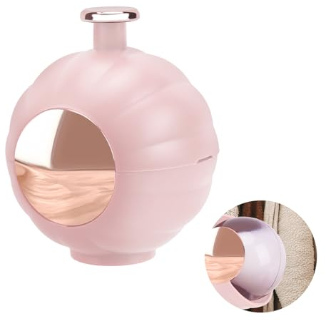 Adorila Wiederverwendbarer Fusselroller für Tierhaare, Waschbarer klebriger Fusselroller Ball für Kleidung, tragbarer kleiner Tierhaarentferner für Reisen (Rosa)