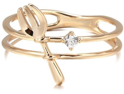 BISONBLUE Ringe Damen Damenschmuckring Rings Herren Geschenk Ringe für Damen, modisch, 585, mit natürlichem Zirkon, Ring 6, Weiß