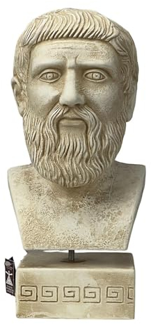 Plato Griechische Athener Philosoph Büste Kopf Statue Skulptur Steinguss