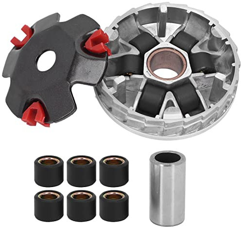 Aramox Kit de Rouleaux de Variateur, Kit de Variateur de Course, Dissipation Thermique, Remplacement Haute Performance pour Moteur basé sur GY6 50cc 139QMB