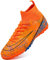 VTASQ Fußballschuhe Herren High Top Professionelle Fussballschuhe Outdoor Trainingsschuhe Jugendliche Athletics Sport Fußballspiel Training Sportschuhe Orange 43 EU