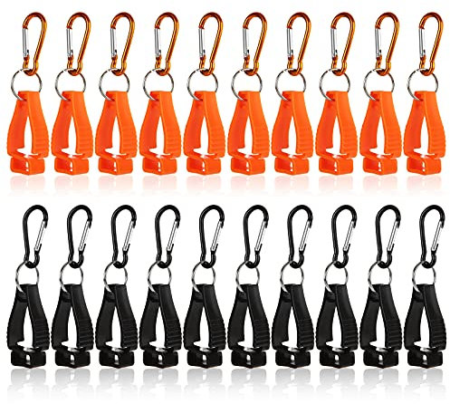 GBACHOOSE 20 PCS Glove Clips, Glove Belt Clips, Work Safety Clip Glove Keeper, Glove Holder Clip, Glove Grabber Clip Holder for Belt Loop Guard Worker Construction