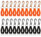 GBACHOOSE 20 PCS Glove Clips, Glove Belt Clips, Work Safety Clip Glove Keeper, Glove Holder Clip, Glove Grabber Clip Holder for Belt Loop Guard Worker Construction