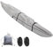 420D Kayak Cover - Waterproof, Dust & Sunblock Protection for Outdoor Storage - Gray, 18FT
