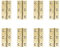 8Pcs Brass Door Hinges,2.5inch Heavy Duty Folding Hinges,for Gate,Window,Drawer