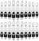 WOOOLKEN 8 Go Clé USB 50 Lot de 2.0 Clef USB Stockage Rotation Disque Mémoire Stick pour Ordinateur Portable, Ordinateur, TV, Voiture （8Go,50 pièces,Noir）
