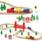 SainSmart Jr. 37 Pcs Holzeisenbahn und Züge Pack Eisenbahn Anfängerset Kompatibel mit Thomas Passend für Eichhorn Zugset Kleinkinderspielzeug empfohlen ab 3 Jahren